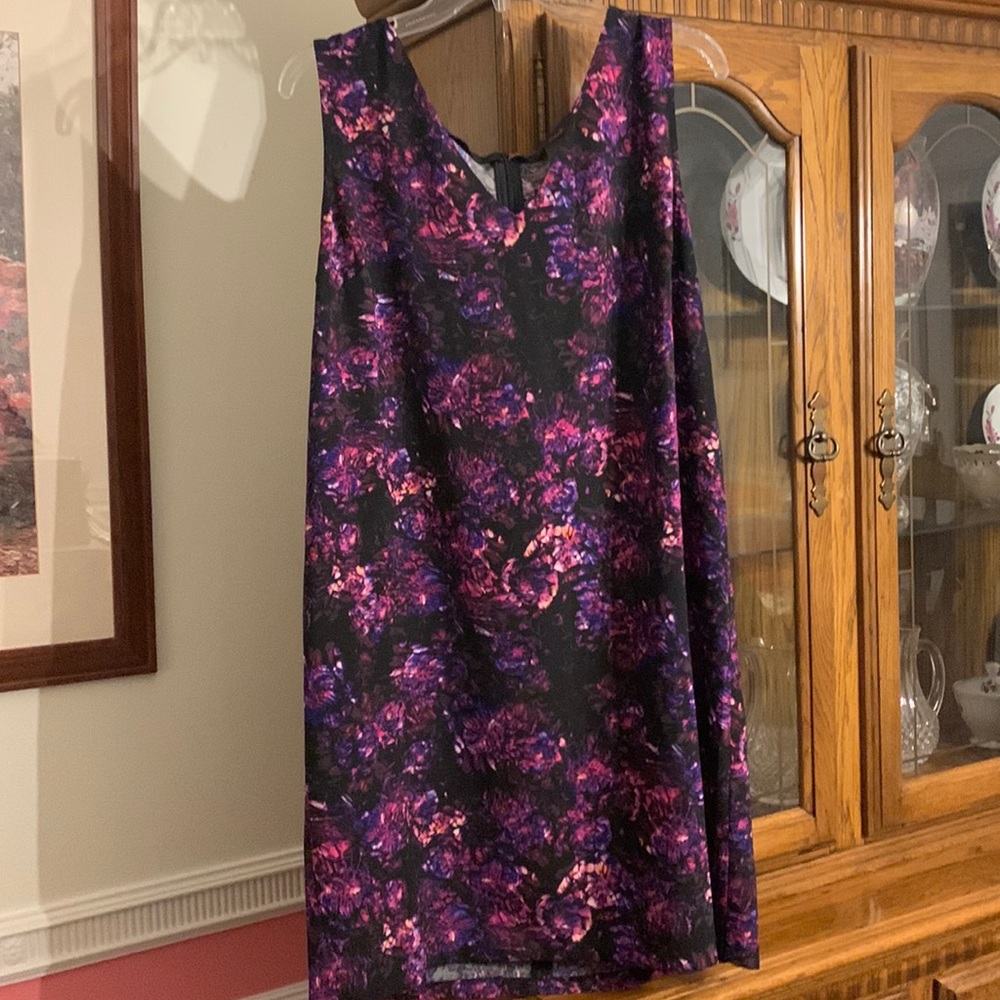 Purple A-line dress